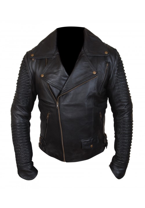 Men's Fashion Ribbed Sleeve Jacket
